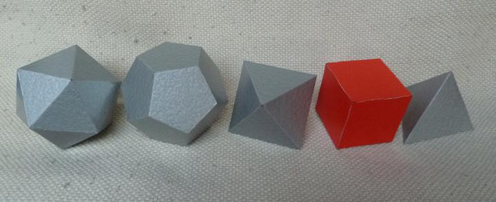 Silver red platonics