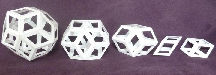 Rhombic edge model set